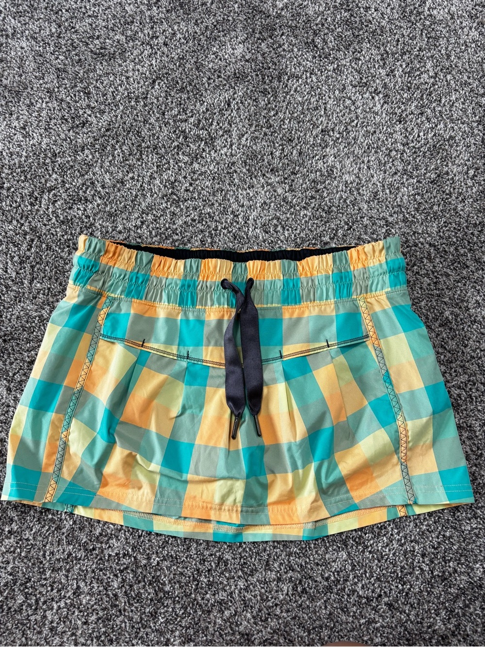 Vintage Lululemon Leader Of Track Skirt Plaid